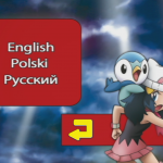Pokemon Zoroark Mistrz Iluzji menu wyboru języka