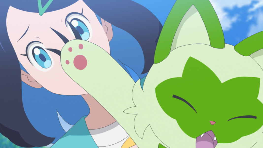 Pokemon Horyzonty Liko i Sprigatito