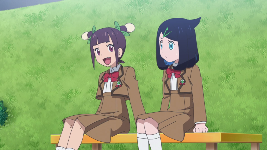 Liko i Ann w mundurkach Akademii Indygo