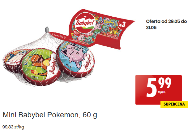 Serki Pokemon Babybel w Biedronce